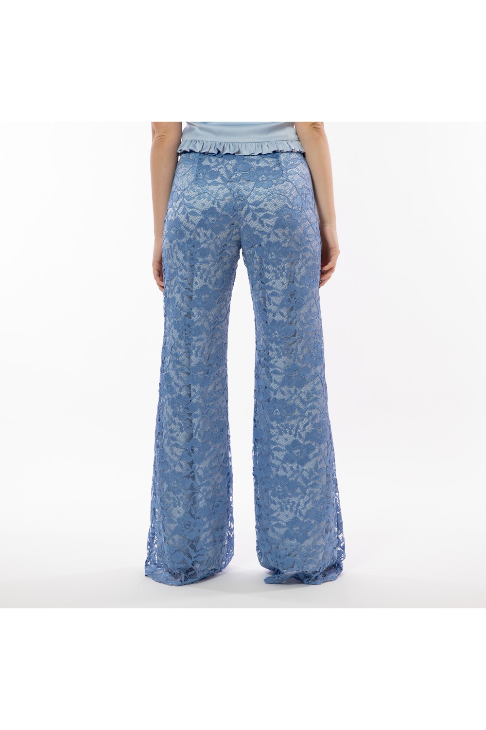 STEFANIA VAIDANI HIGH WAISTED CULOTTES BABY BLUE