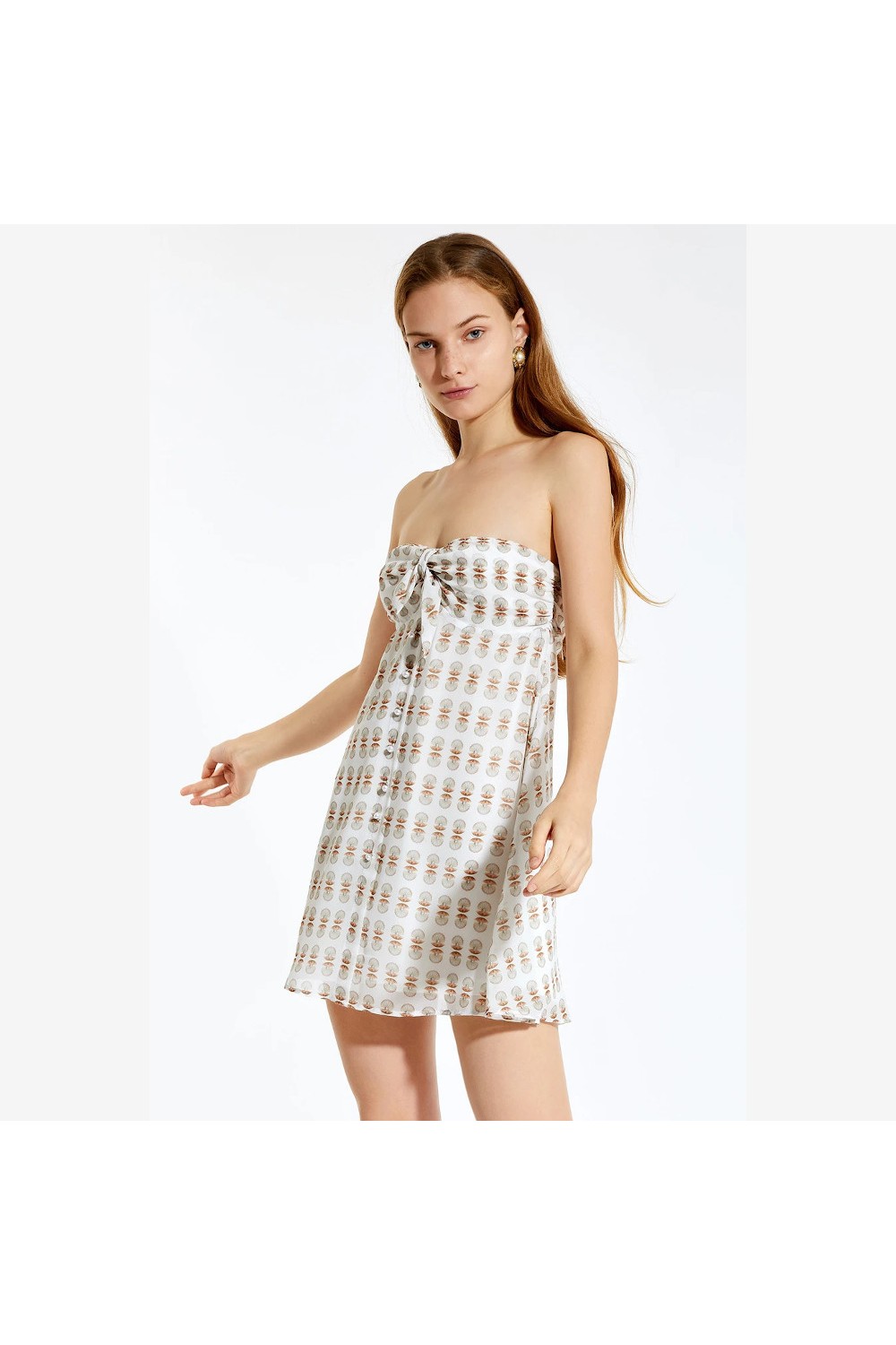 STEFANIA VAIDANI JODIE PEARL MINI DRESS 21081089326