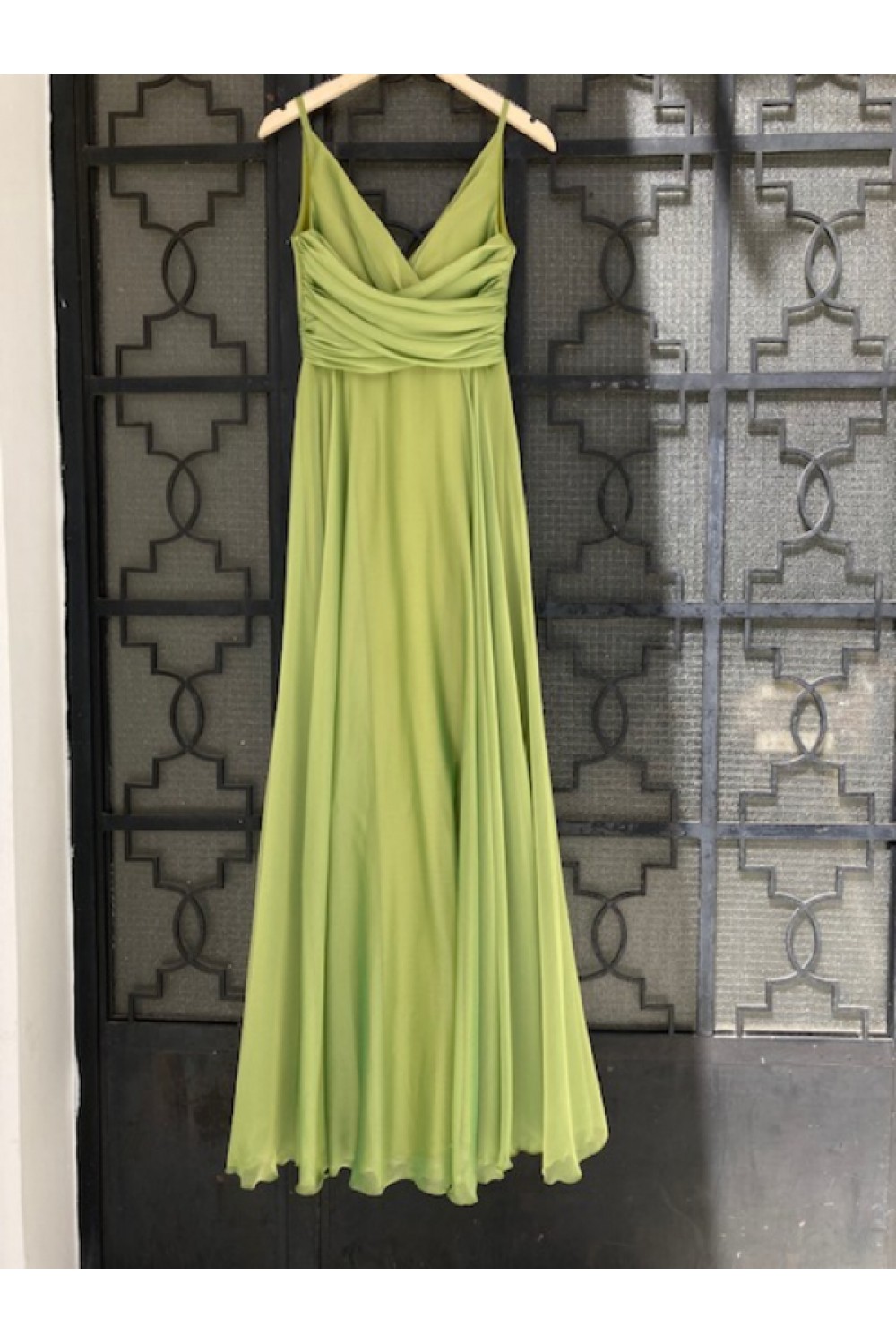 ALEYA LONG DRESS YELLOW/GREEN BE75