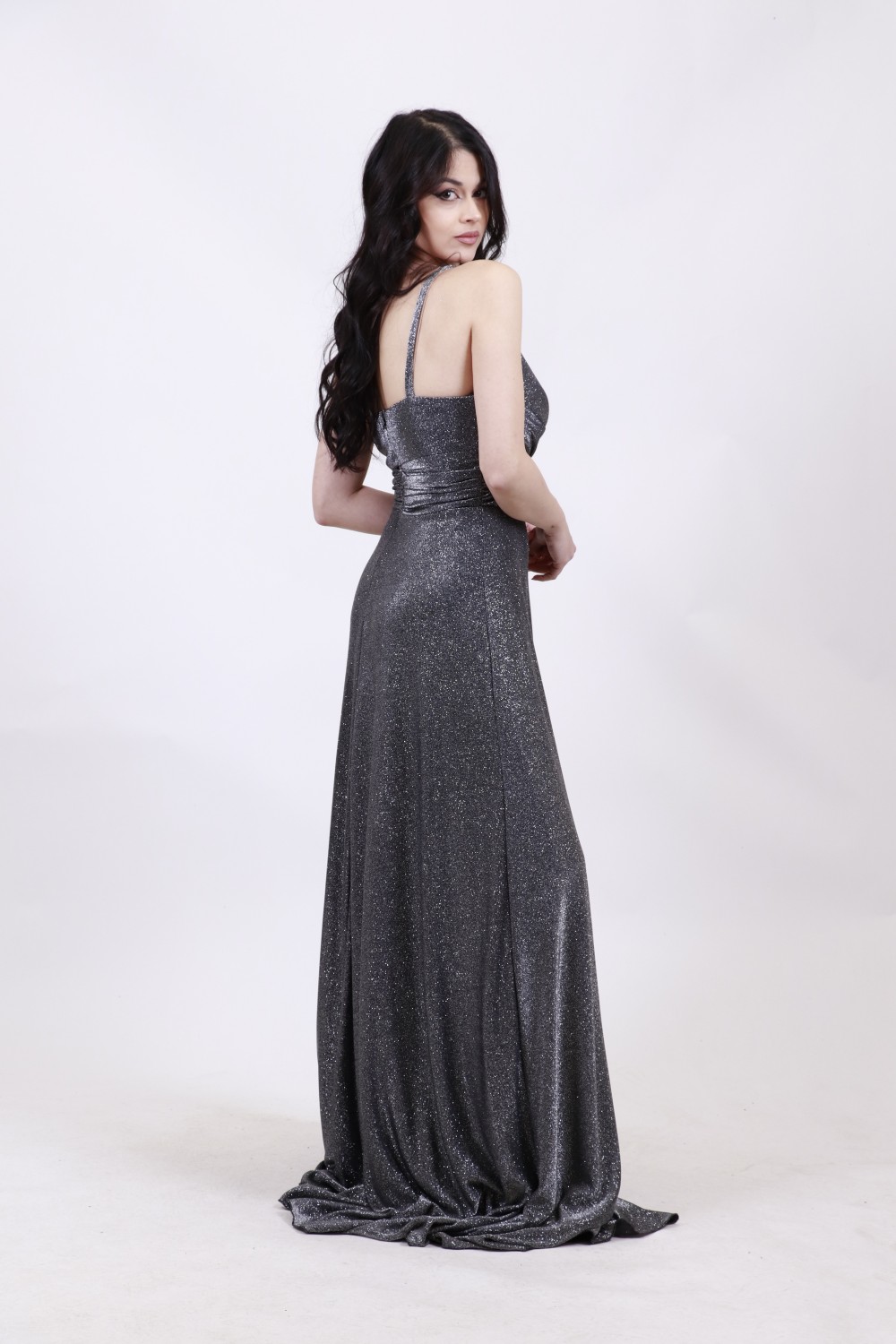 ALEYA LONG DRESS SILVER 4097