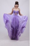 ALEYA LONG DRESS LIGHT PURPLE BE60