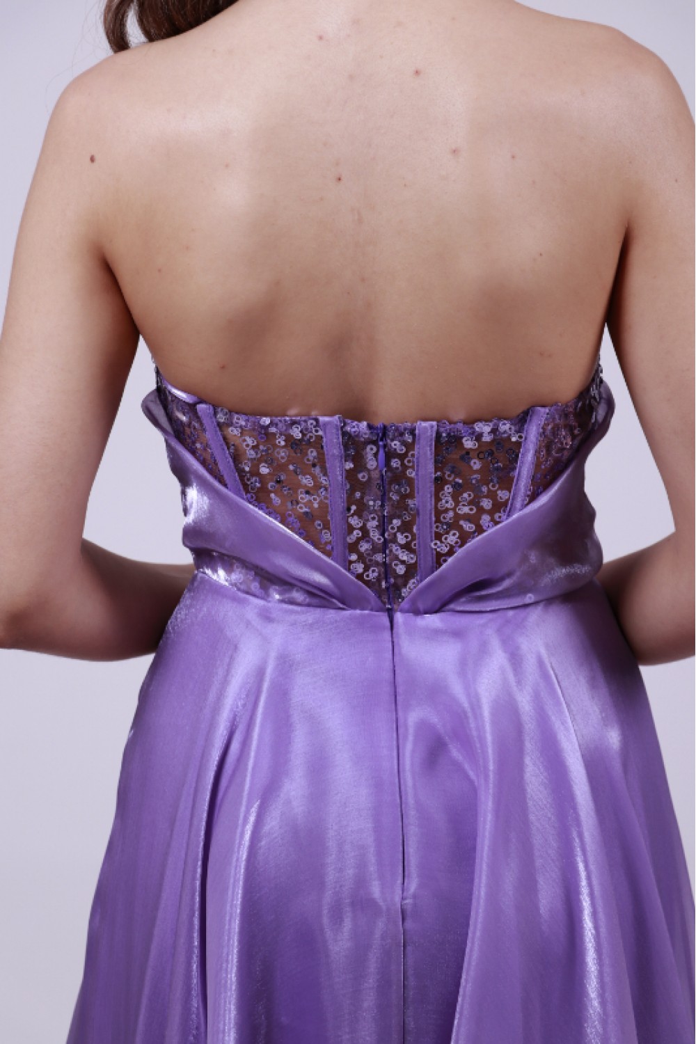 ALEYA LONG DRESS LIGHT PURPLE BE60