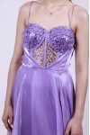 ALEYA LONG DRESS LIGHT PURPLE BE60