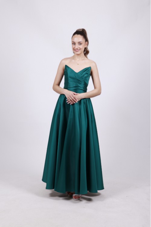 ALEYA LONG DRESS GREEN GLASS BE66