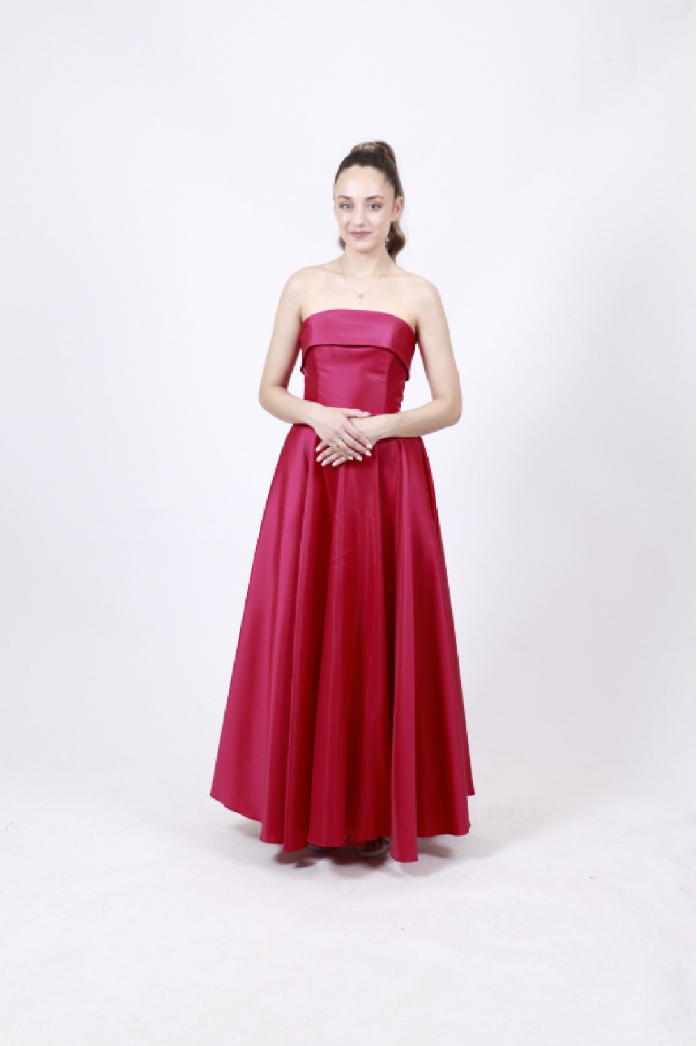 ALEYA LONG DRESS POMEGRANATE BE67