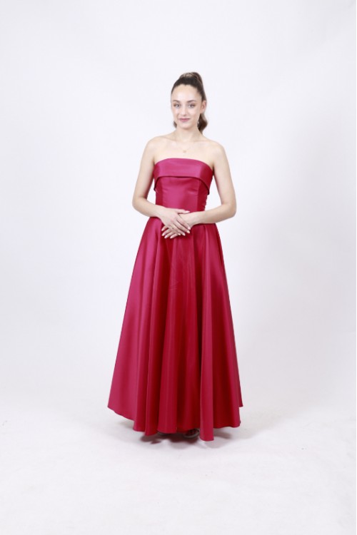 ALEYA LONG DRESS POMEGRANATE BE67