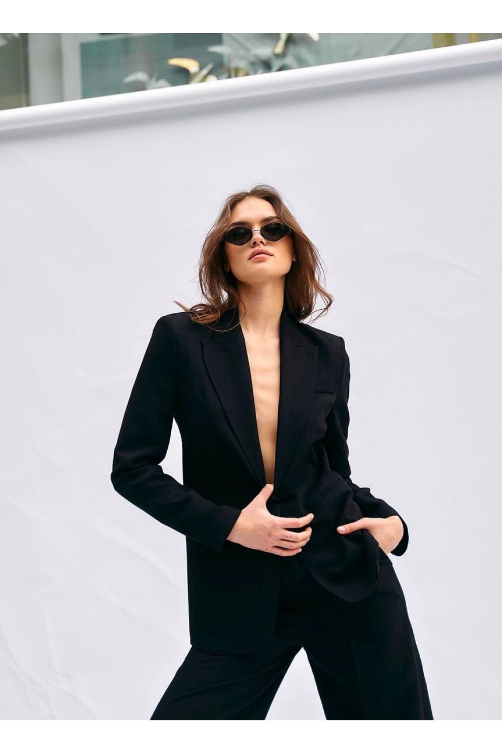 SUN&BERRIES SET BLAZER-PANT BLACK BE71