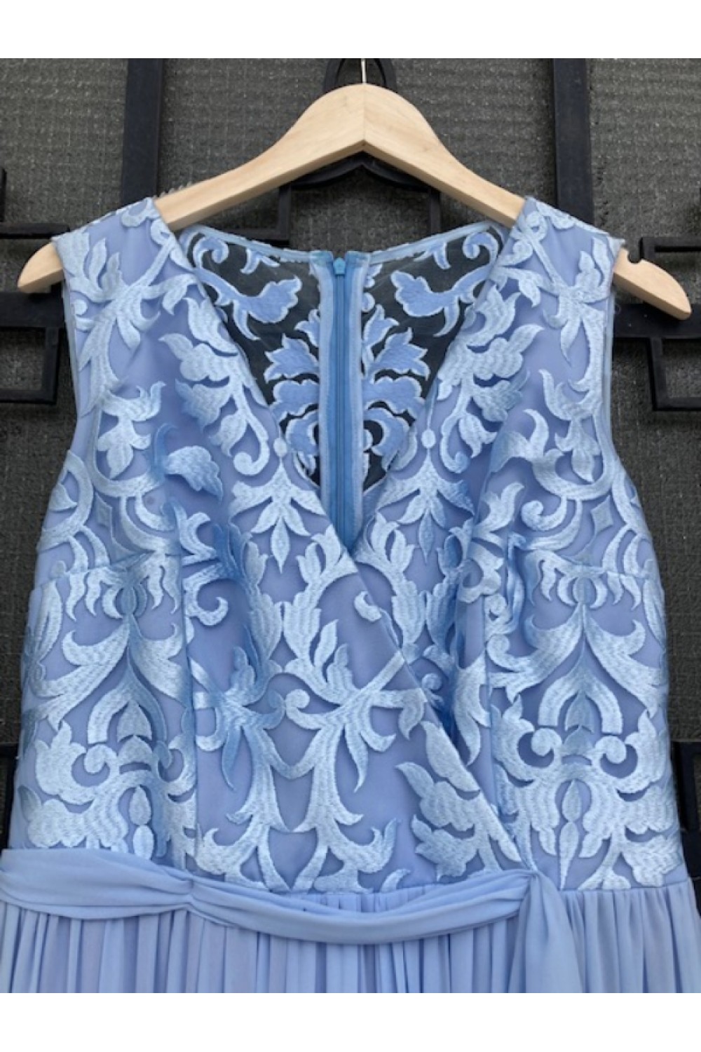 D&K FRANGOULIS LONG DRESS LIGHT BLUE BE80