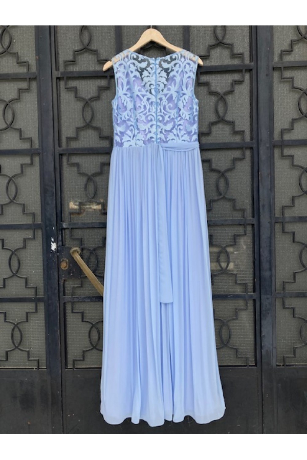 D&K FRANGOULIS LONG DRESS LIGHT BLUE BE80