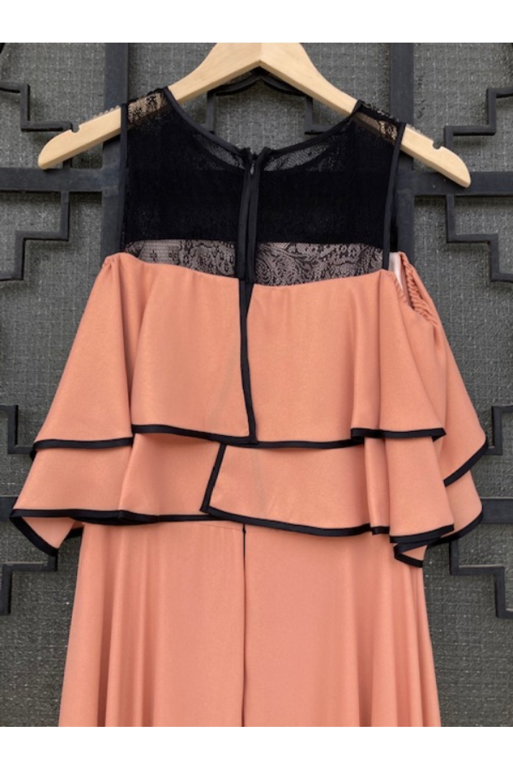 MISCHALIS LONG DRESS FALSE PINK BE82