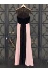 TASSOS MITROPOULOS LONG DRESS PINK/BLACK BE83