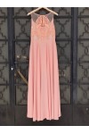 VLASSI HOLEVA LONG DRESS SALMON BE85