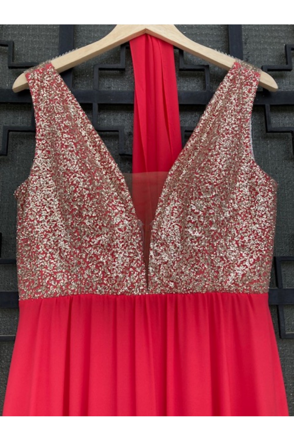 D&K FRANGOULIS LONG DRESS RED BE77