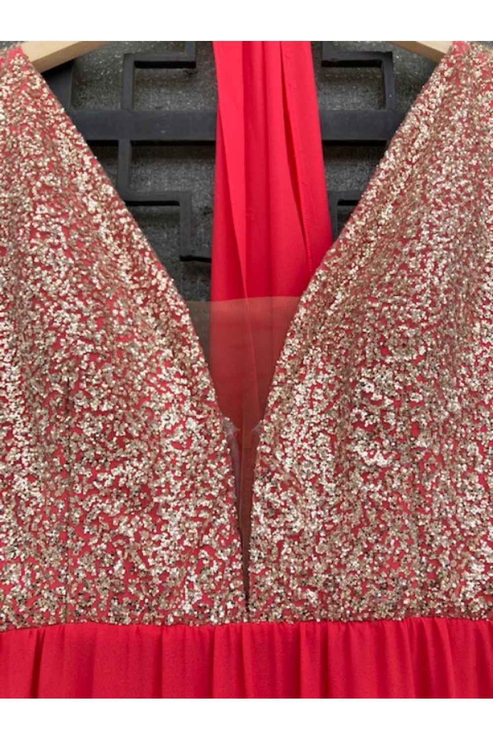 D&K FRANGOULIS LONG DRESS RED BE77