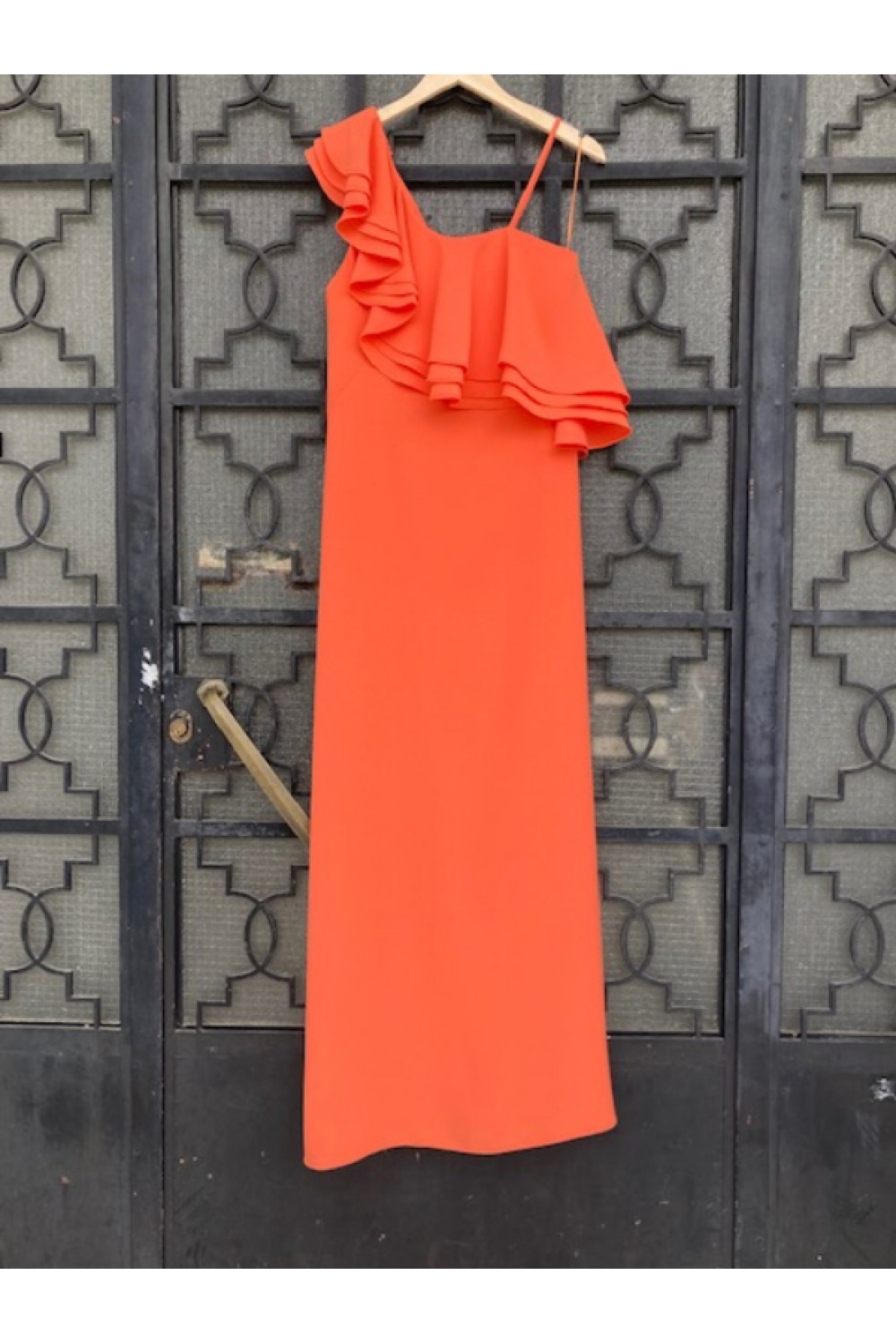 MISCHALIS ATELIER LONG DRESS ORANGE BE91