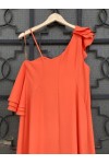 MISCHALIS ATELIER LONG DRESS ORANGE BE91