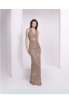ALEYA LONG DRESS SEQUIN ROSE GOLD 