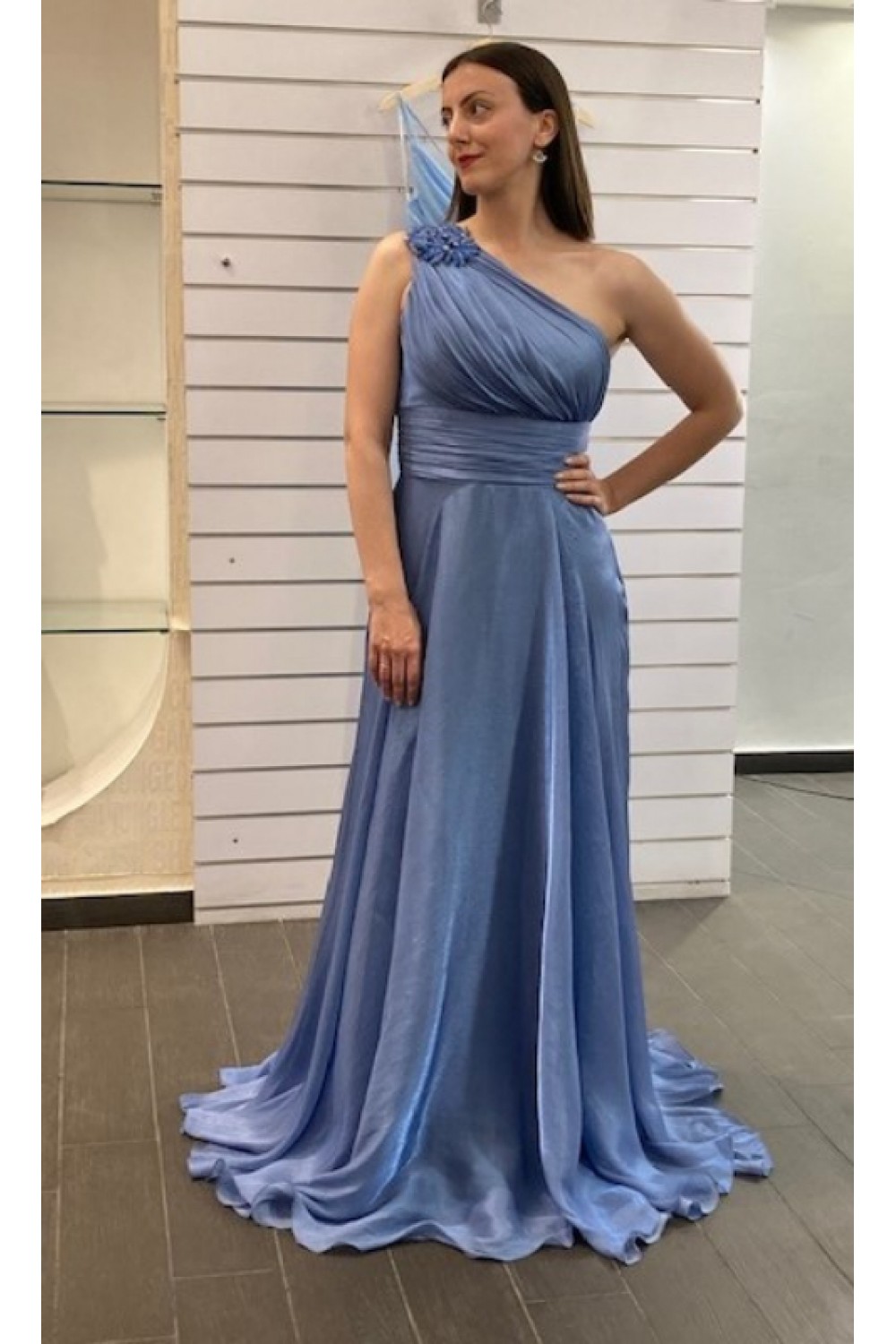 ALEYA LONG DRESS SAPPHIRE BLUE BE135