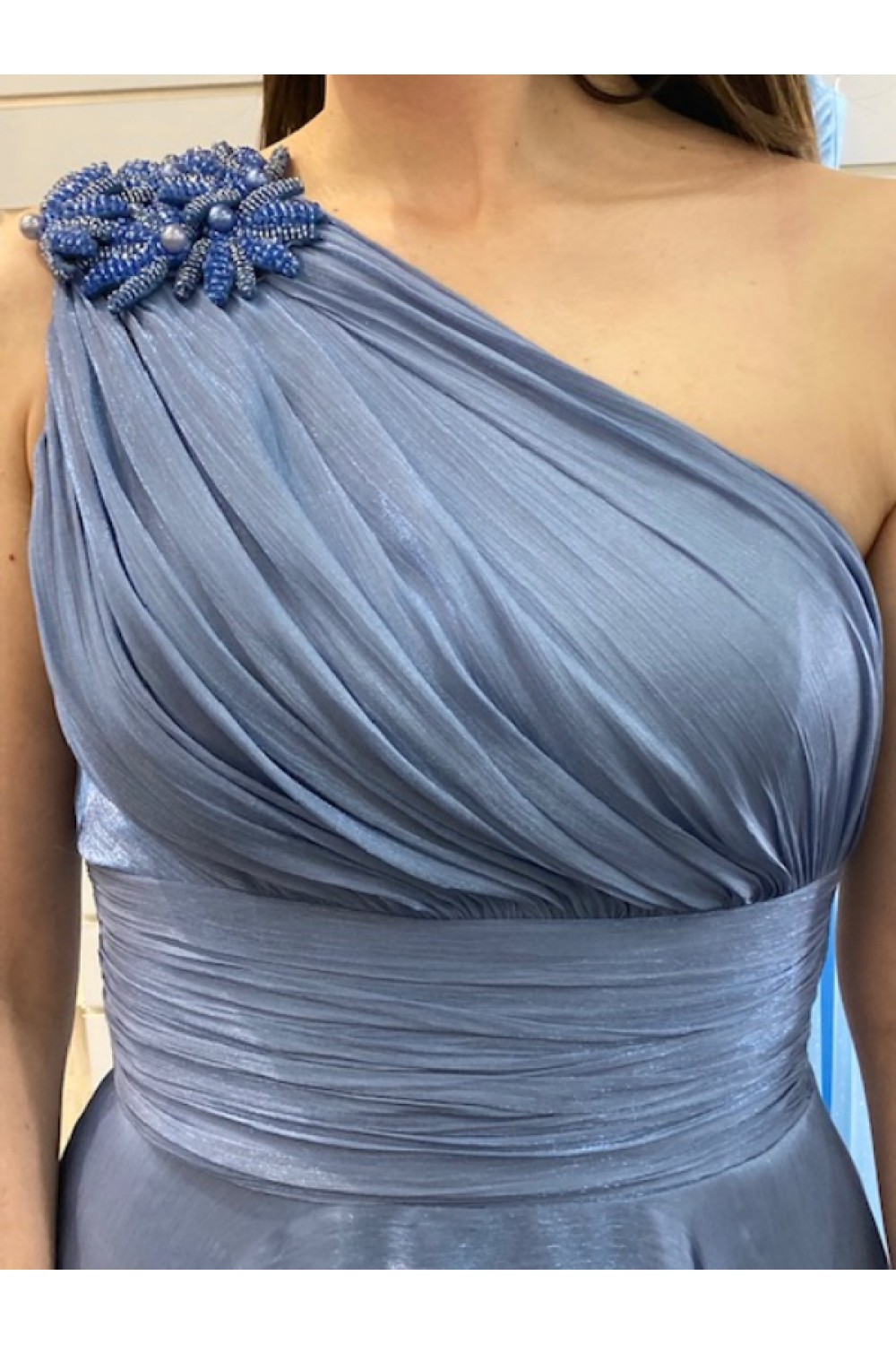 ALEYA LONG DRESS SAPPHIRE BLUE BE135