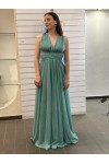 ALEYA LONG DRESS EMERALD BE136