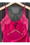 D&K FRANGOULIS LONG DRESS FUCHSIA BE173