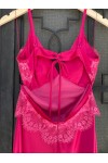 D&K FRANGOULIS LONG DRESS FUCHSIA BE173