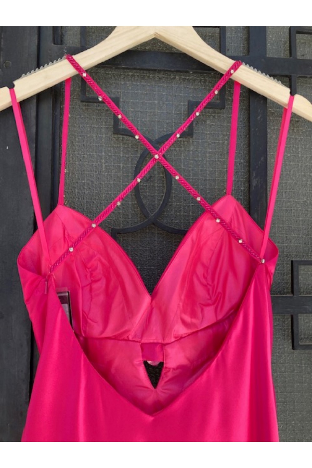 MIKAEL LONG DRESS FUCHSIA BE174