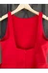LUMINA DRESS LONG WITH ROSE RED LD100
