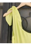 SUN&BERRIES LONG DRESS LIME S8031-2
