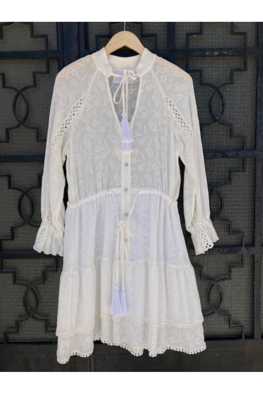 SUN&BERRIES DRESS WHITE 7778