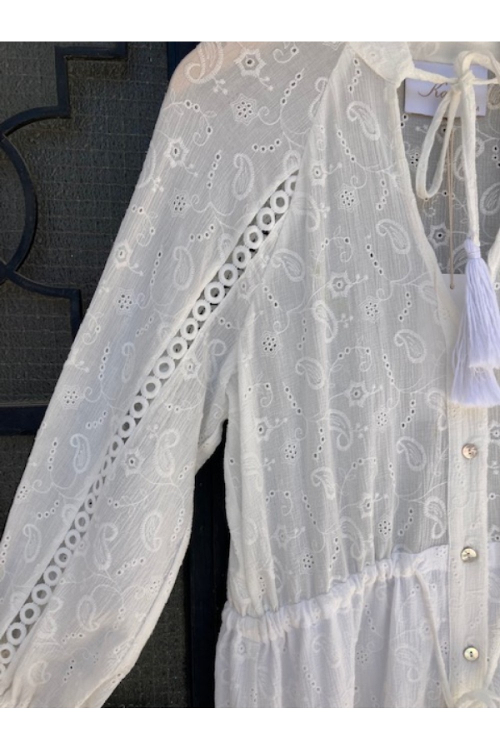 SUN&BERRIES DRESS WHITE 7778