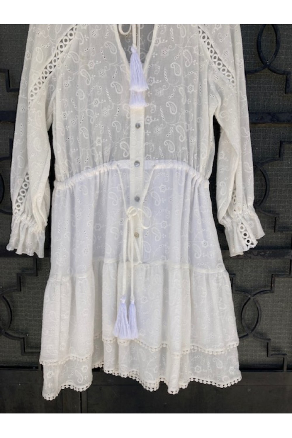 SUN&BERRIES DRESS WHITE 7778