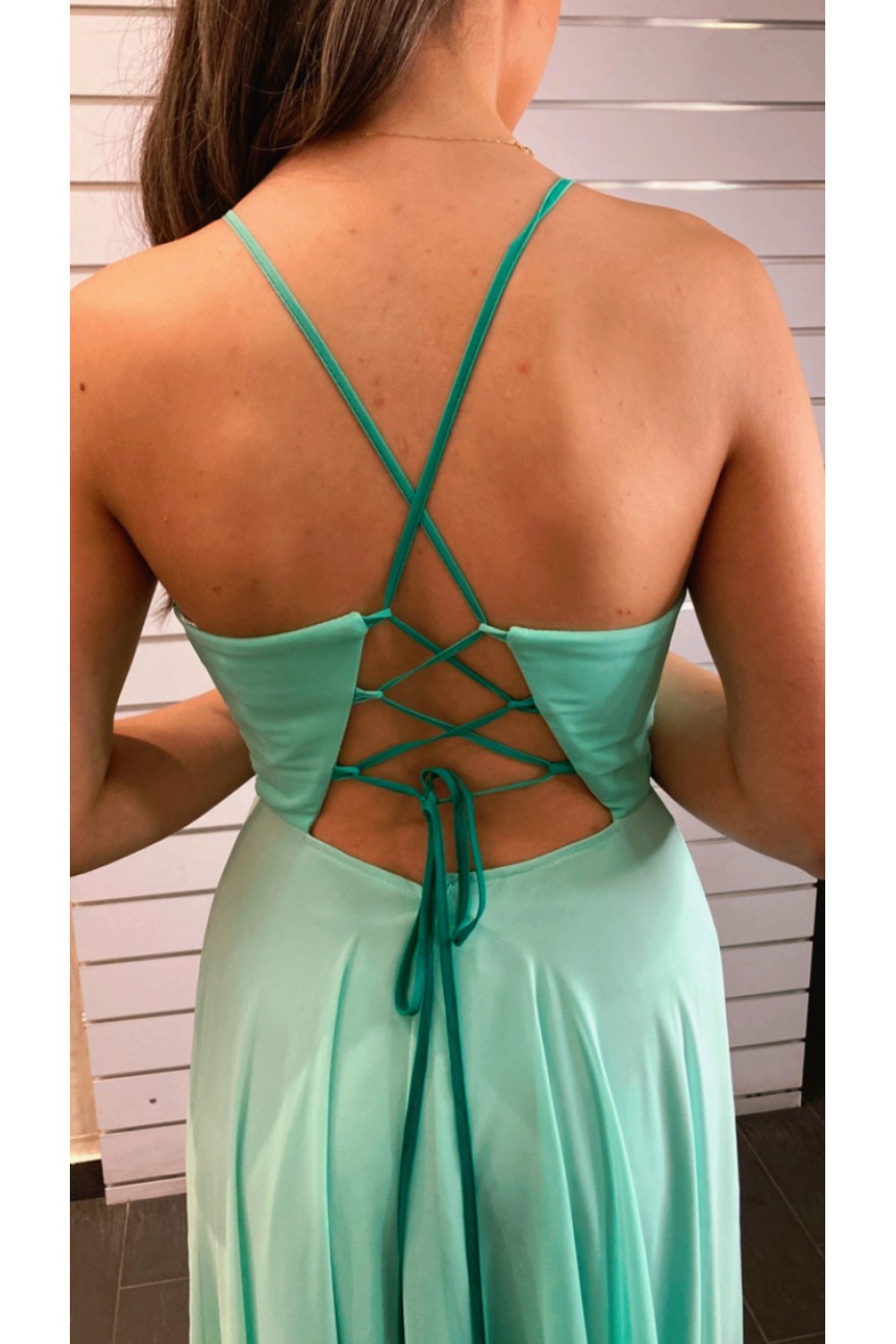 ALEYA LONG DRESS MINT BE70