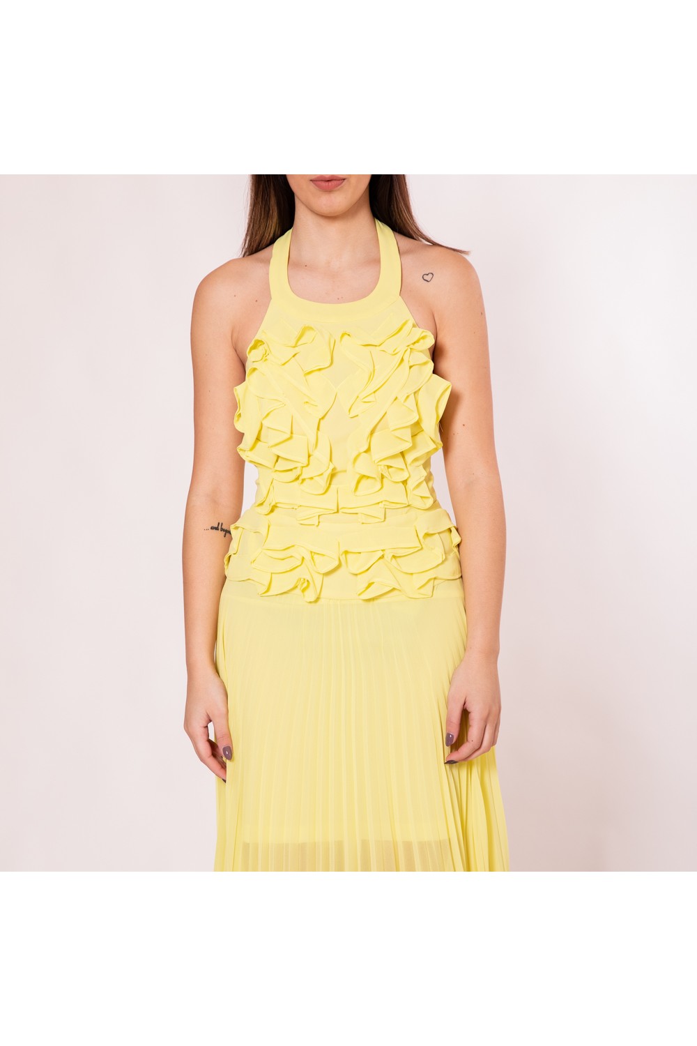 TASSOS MITROPOULOS MAXI DRESS YELLOW ΤΜ14373