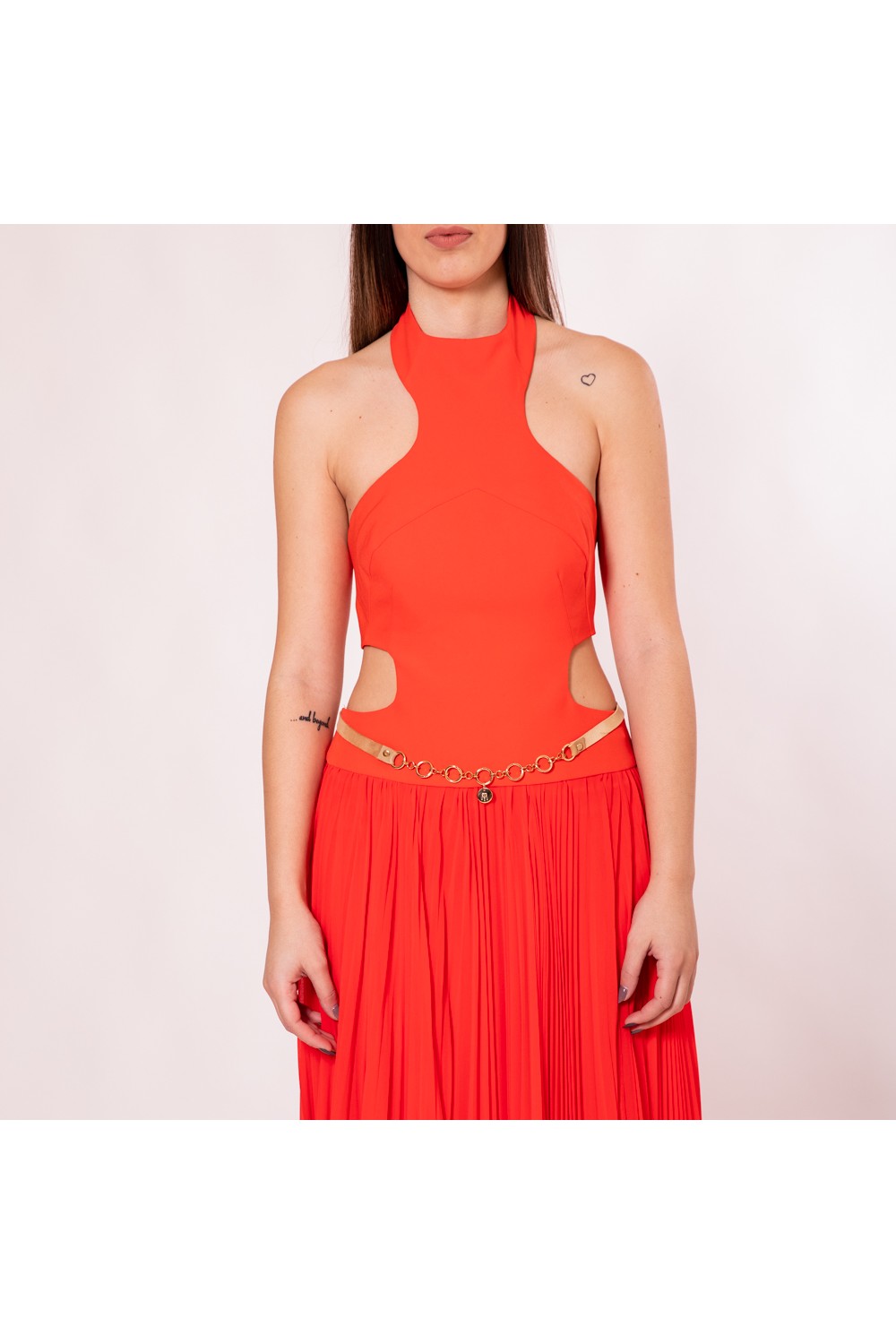 TASSOS MITROPOULOS OPEN BACK DRESS TM17357