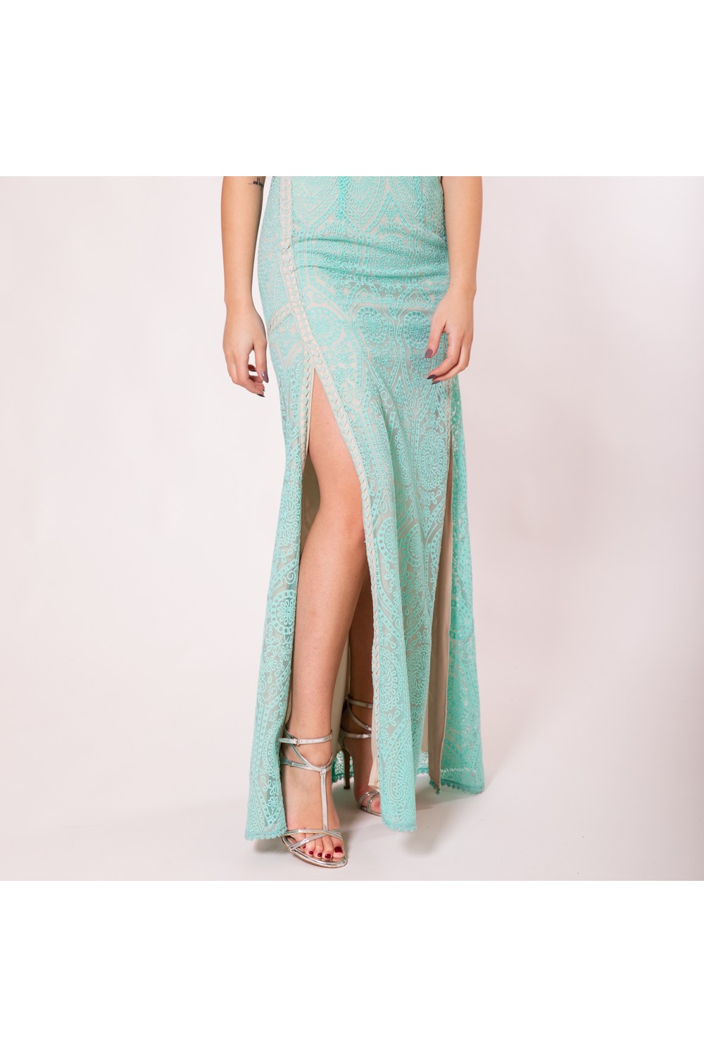 TASSOS MITROPOULOS LACE DRESS TM15357