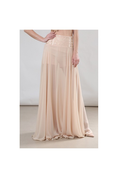 TASSOS MITROPOULOS ΦΟΥΣΤΑ MAXI ΜΟΥΣΕΛΙΝΑ ΜΕ ΛΕΠΤΟΜΕΡΕΙΕΣ ΜΠΕΖ TM15223