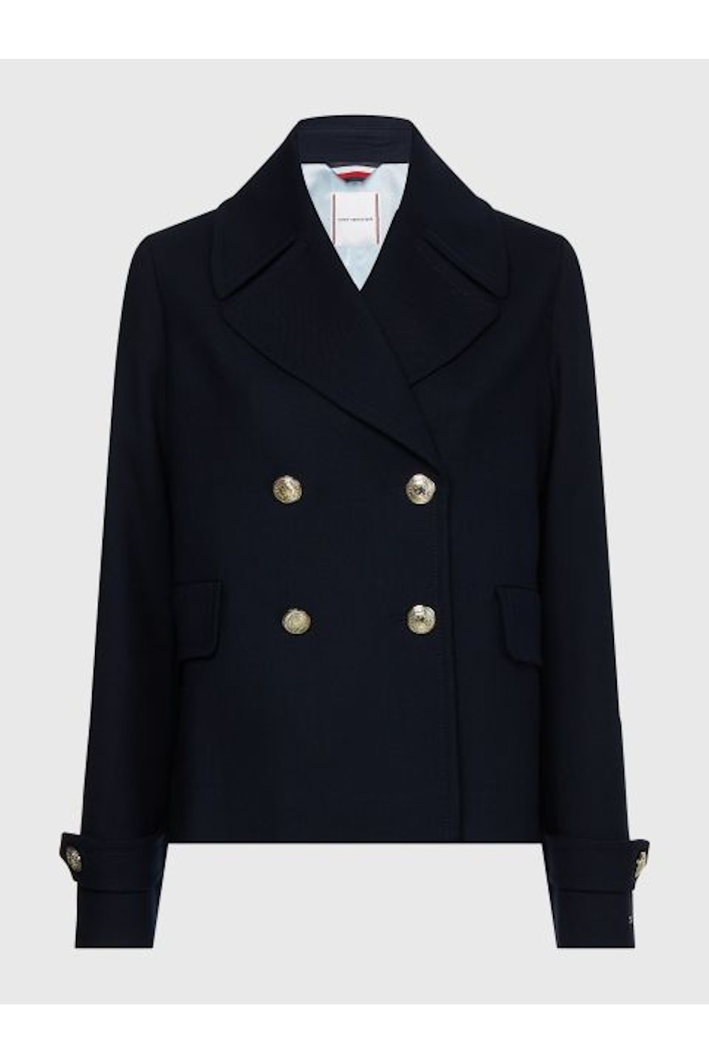 TOMMY HILFIGER DOUBLE BREASTED PEACOAT DESERT SKY WW0WW35074-DW5