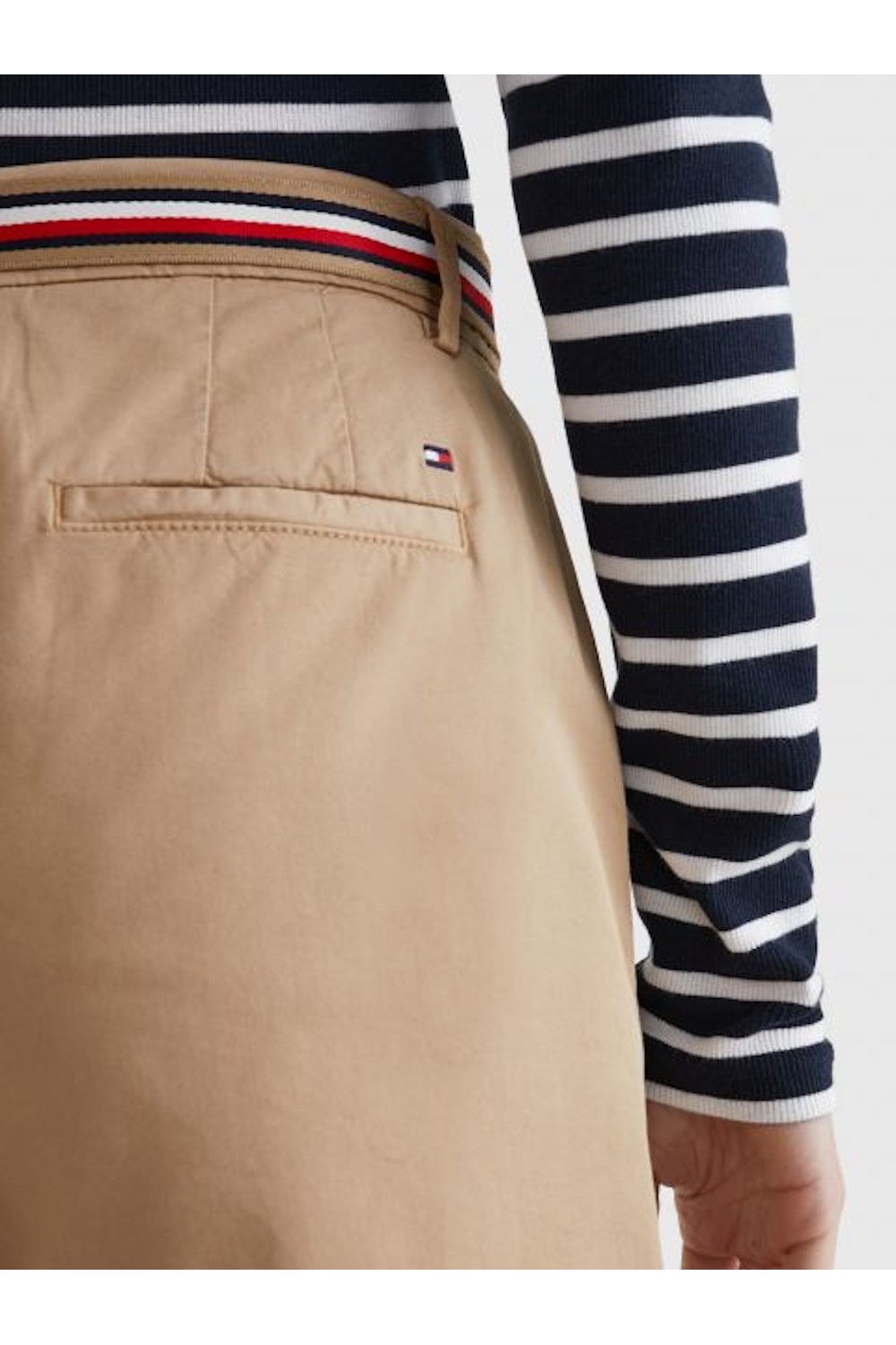 TOMMY HILFIGER COTTON TENCEL CHINO SHORT BEIGE WW0WW30482-AEG