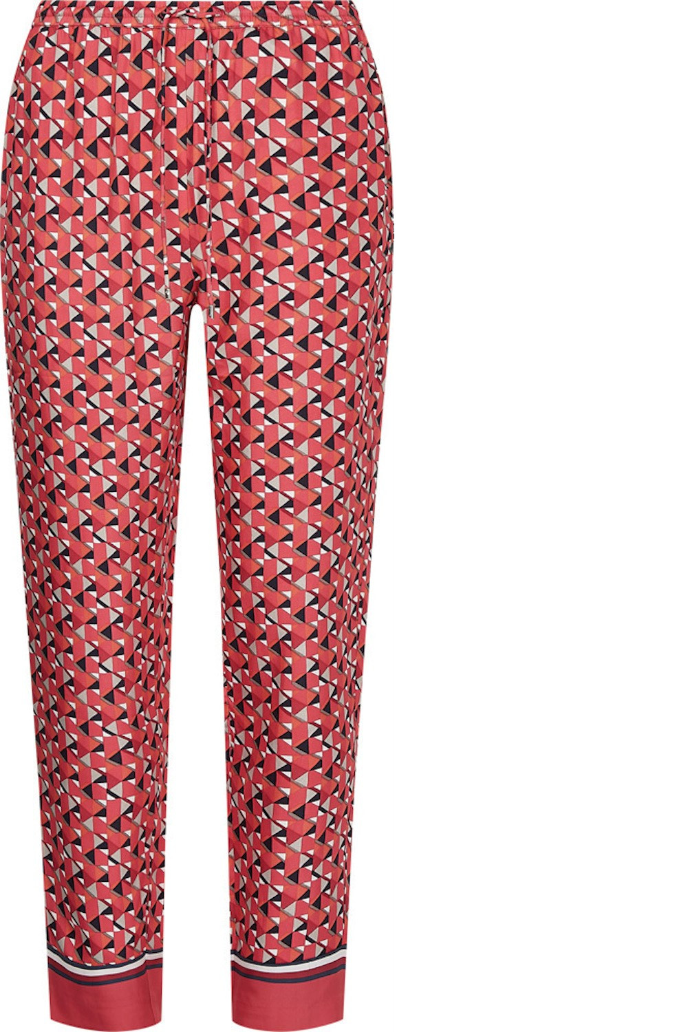 TOMMY HILFIGER GEOMETRIC PRINT RELAXED FIT PANT LARGE PINK WW0WW33448-0J0