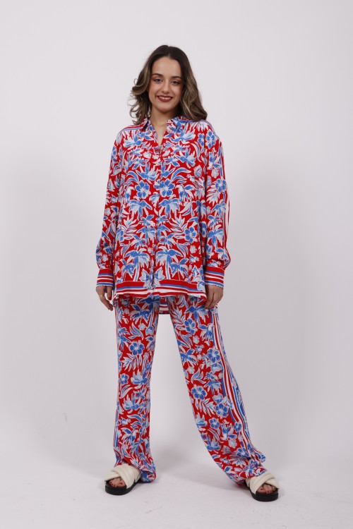 TOMMY HILFIGER SCARF PRINT SHIRT WW0WW33483-0KU