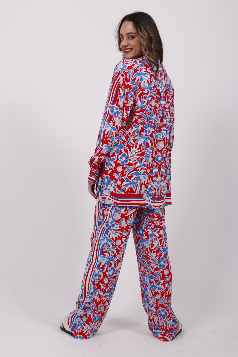 TOMMY HILFIGER SCARF PRINT SHIRT WW0WW33483-0KU