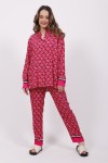 TOMMY HILFIGER GEOMETRIC PRINT RELAXED FIT SET PINK WW0WW34607-0J0