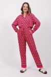 TOMMY HILFIGER GEOMETRIC PRINT RELAXED FIT SET PINK WW0WW34607-0J0