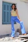 TWENTY-29 FLARE PANTS BLUE 8335