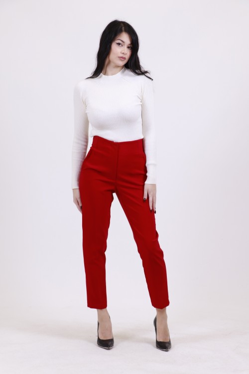 TWENTY-29 HIGHWAIST PANTS RED 8126