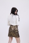 TWENTY-29 WOMAN SKIRT GOLD 21066066648