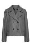 VERO MODA VINCEMIA SHORT JACKET MEDIUM GREY MELANGE 10300488
