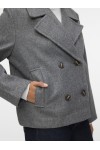 VERO MODA VINCEMIA SHORT JACKET MEDIUM GREY MELANGE 10300488