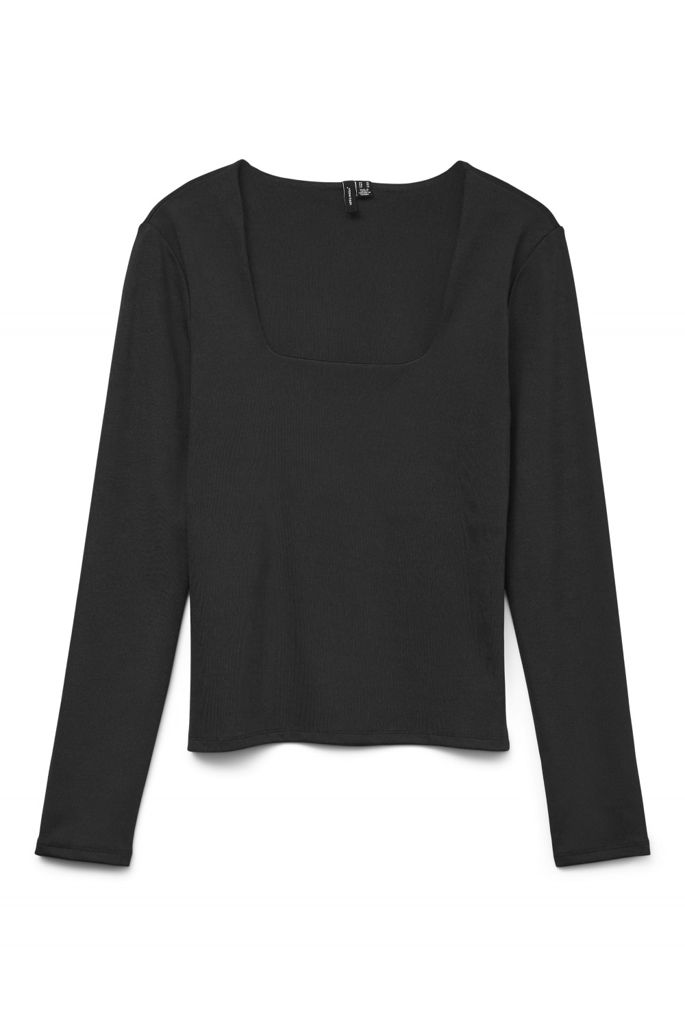 VERO MODA MILLION LS SQUARE NECK TOP BLACK 10334613